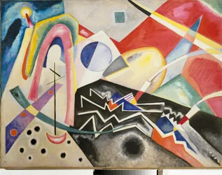 Zickzack (zig zag), weiß, 1922. Maße: 95 x 125 cm. Venedig, Museo d